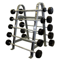 Troy 12-Sided Rubber Barbell Set & Rack - Buy & Sell Fitness