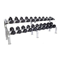 Troy 12-Sided Rubber Dumbbell Set & Rack - Buy & Sell Fitness
