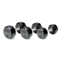 Troy 12-Sided Rubber Dumbbell Set & Rack - Buy & Sell Fitness