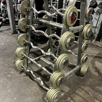 Troy 20-110lb Curved Barbell Set w/ Rack - Buy & Sell Fitness