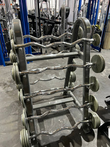 Troy 20-110lb Curved Barbell Set w/ Rack - Buy & Sell Fitness