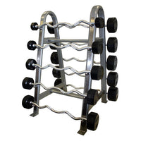 Troy 12-Sided Rubber Barbell Set & Rack - Buy & Sell Fitness
