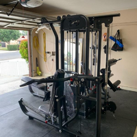 MDF 4 Stack Megatron Compact Multi-Gym -Leg Extension & Curl, Lat Pull, Low Row, Multi-Press