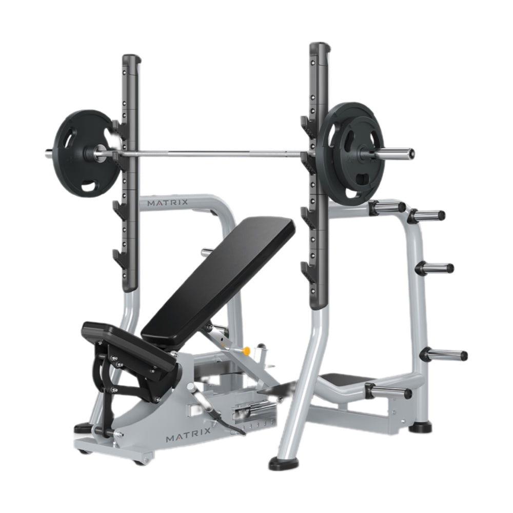 Matrix Magnum 3 Way Adjustable Olympic Bench (Flat / Incline / Shoulder)