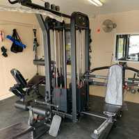 MDF 4 Stack Megatron Compact Multi-Gym -Leg Extension & Curl, Lat Pull, Low Row, Multi-Press