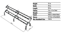 Troy 10-Pair Dumbbell Rack
