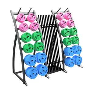 Troy (20-Pack) Colored Cardio Pump Set & Rack - Buy & Sell Fitness
