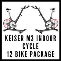 Package of (12) Keiser M3 Indoor Cycles Exercise Bike w/ Computer - Buy & Sell Fitness
