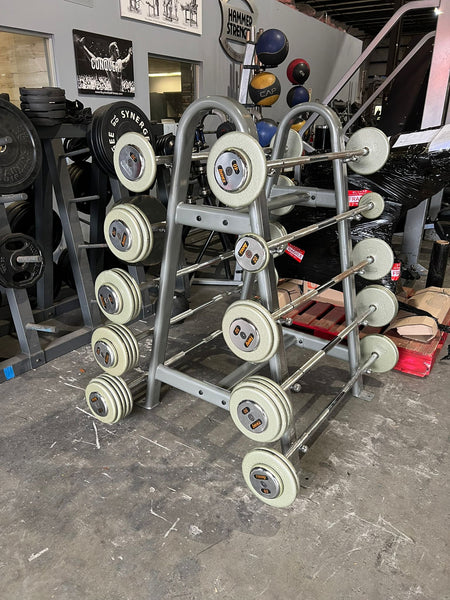 Troy 20-110lb Straight Barbell Set w/ Rack - Buy & Sell Fitness