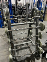 Troy 20-110lb Curved Barbell Set w/ Rack - Buy & Sell Fitness
