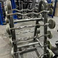 Troy 20-110lb Curved Barbell Set w/ Rack - Buy & Sell Fitness