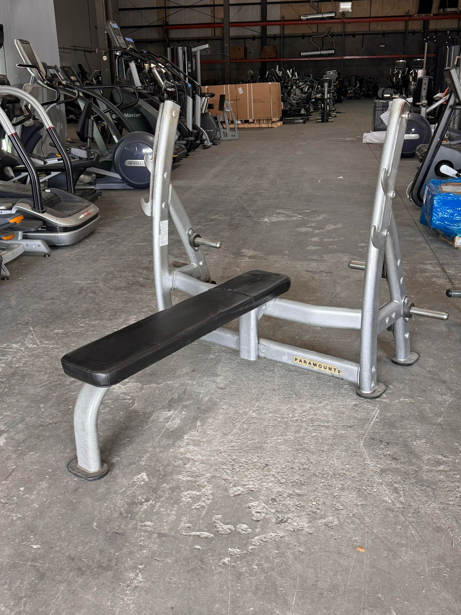 Paramount Olympic Flat Bench w/ Weight Storage– Buy & Sell Fitness