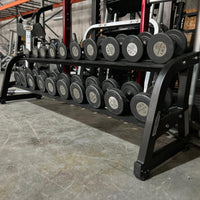 Hampton Urethane 5-50lb Gel Grip Dumbbell Set w/ Technogym Rack - Buy & Sell Fitness