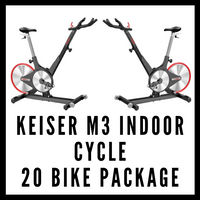Package of (20) Keiser M3 Indoor Cycles Exercise Bike w/ Computer - Buy & Sell Fitness
