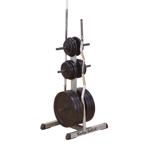 Body Solid Standard Plate Tree & Bar Holder - Buy & Sell Fitness