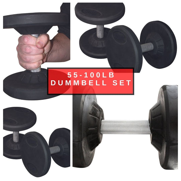 Pro Style 55-100lb Dumbbell Set - Buy & Sell Fitness