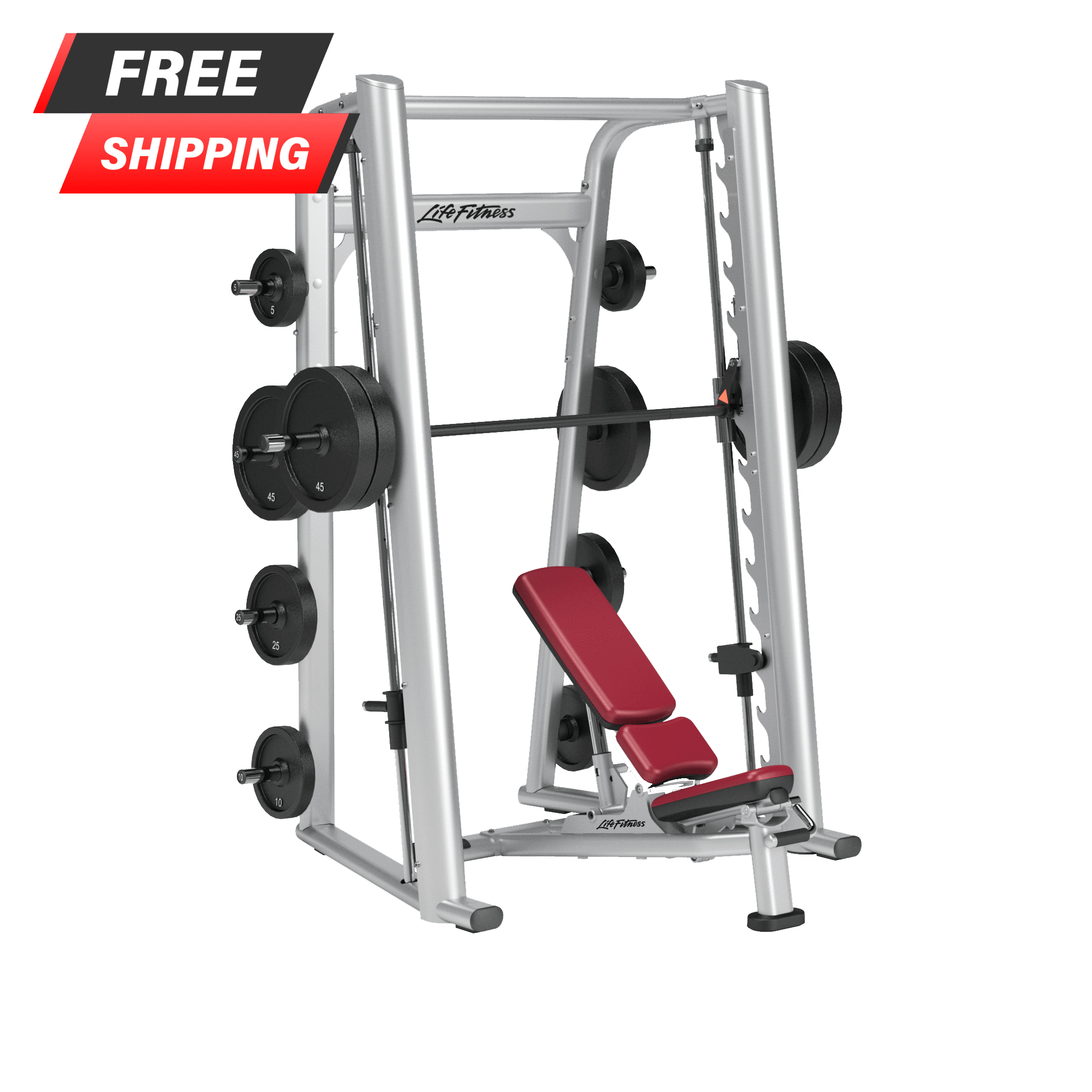 How heavy are smith machine bars sale