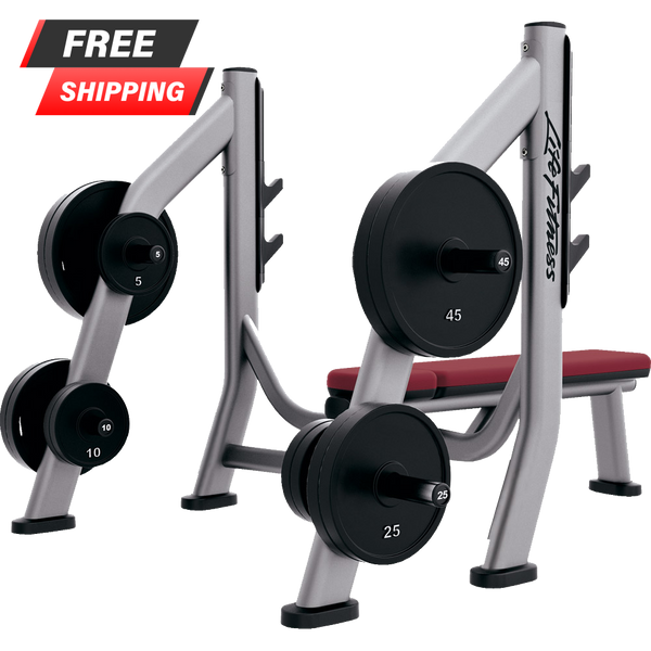 Life Fitness Signature Series Olympic Bench Weight Storage - Buy & Sell Fitness