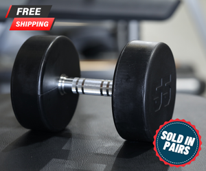 Core1 Nero Dumbbells - Premium Rubber - Pairs - Buy & Sell Fitness