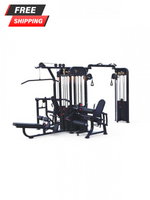 MDF 4 Stack Multi Gym Black Frame with DAP Attachment - Buy & Sell Fitness
